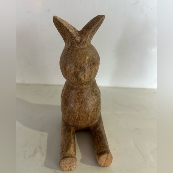 Handcrafted Wooden Rabbit Sculpture / Phone holder - Picture 5 of 8
